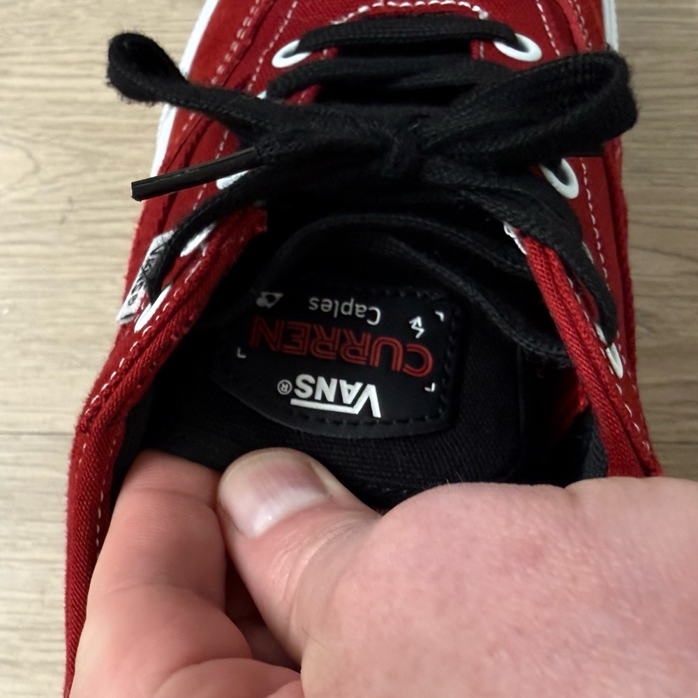 Vans Curren Caples Men's Bold Red Sneakers 11 - Picture 4 of 6